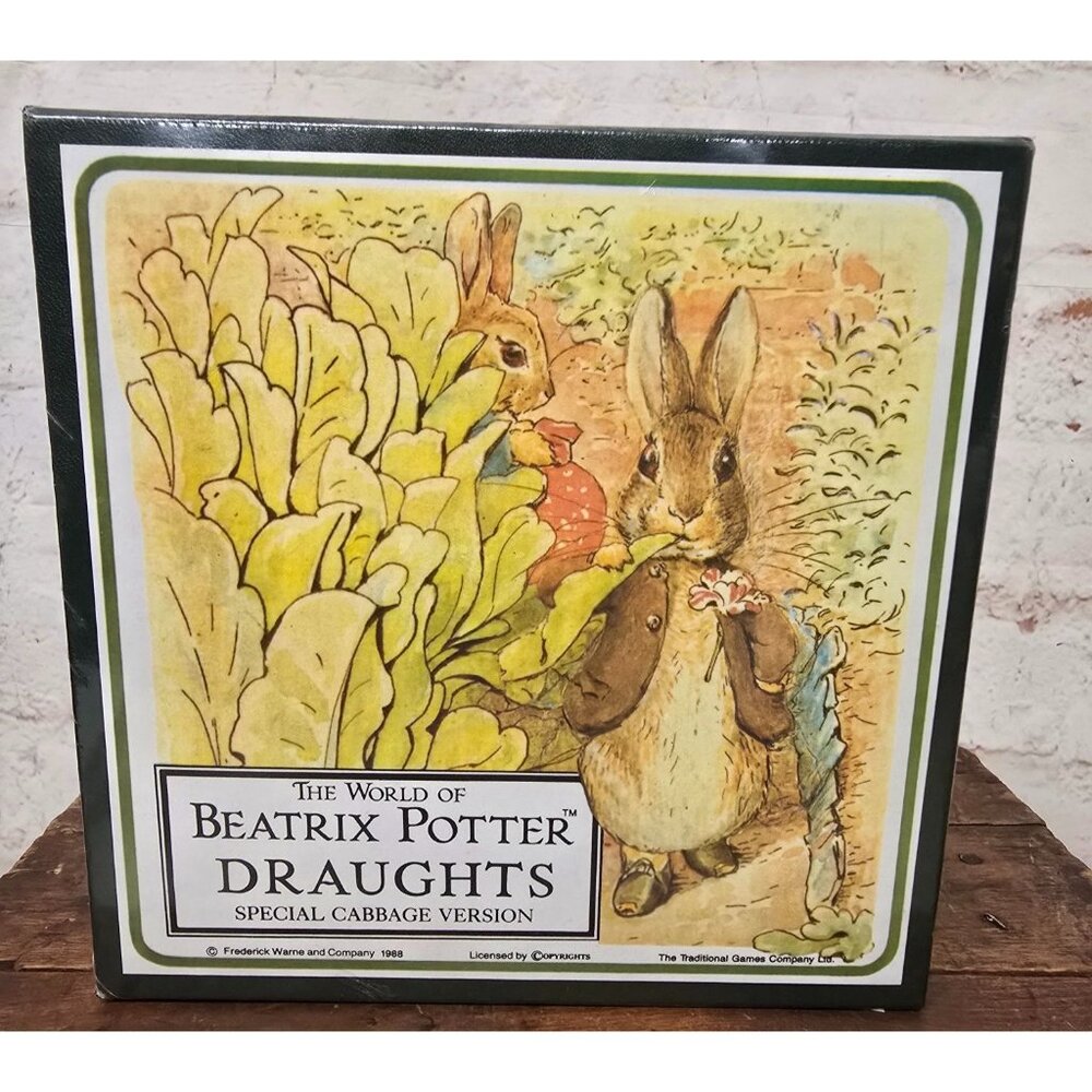 The World Of Beatrix Potter Draughts Special Cabbage Version Game Sealed
